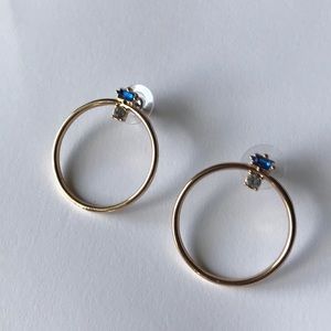 Blue diamond 💎 earrings O O